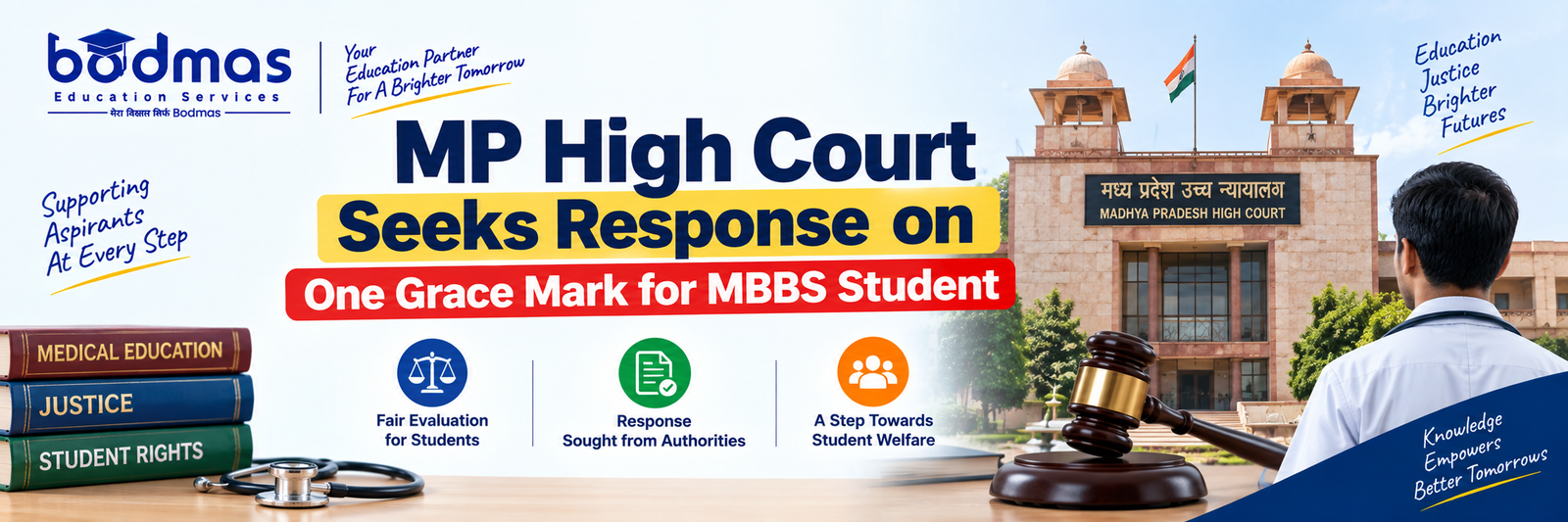 MP High Court Seeks Response on One Grace Mark for MBBS Student